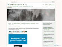 Tablet Screenshot of dadshomeschool.wordpress.com