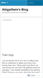 Mobile Screenshot of abigailtwin.wordpress.com