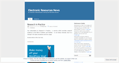 Desktop Screenshot of electronicresources.wordpress.com