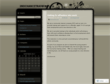 Tablet Screenshot of 2ndchancetraining.wordpress.com