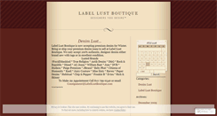 Desktop Screenshot of labellustboutique.wordpress.com