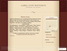 Tablet Screenshot of labellustboutique.wordpress.com