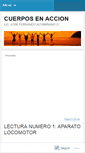 Mobile Screenshot of cuerposenaccion.wordpress.com