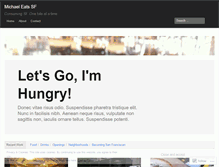 Tablet Screenshot of michaeleatssfdotcom.wordpress.com