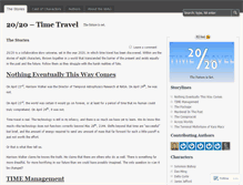 Tablet Screenshot of 2020timetravel.wordpress.com