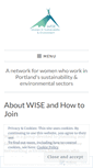 Mobile Screenshot of pdxgreenwomen.wordpress.com