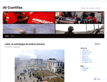 Tablet Screenshot of 4cuartillas.wordpress.com