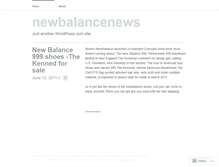 Tablet Screenshot of newbalancenews.wordpress.com