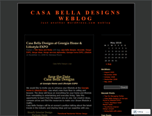 Tablet Screenshot of casabelladesigns.wordpress.com