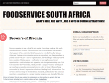 Tablet Screenshot of foodservicesouthafrica.wordpress.com