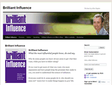 Tablet Screenshot of brilliantinfluence.wordpress.com