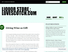 Tablet Screenshot of lovescotchliquor.wordpress.com