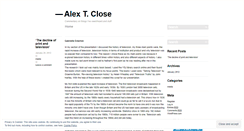 Desktop Screenshot of alexthomasclose.wordpress.com