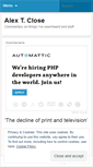 Mobile Screenshot of alexthomasclose.wordpress.com