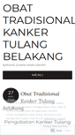 Mobile Screenshot of obatkankertulangmurah.wordpress.com