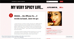 Desktop Screenshot of myveryspicylife.wordpress.com