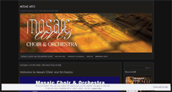Desktop Screenshot of mosaicartsnw.wordpress.com