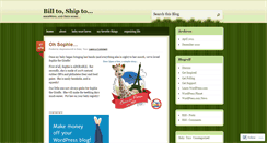 Desktop Screenshot of billtoshipto.wordpress.com