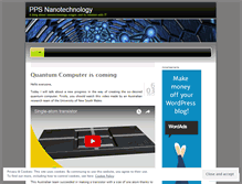 Tablet Screenshot of ppsnanotechnology.wordpress.com