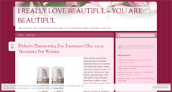 Desktop Screenshot of ireallylovebeautiful.wordpress.com