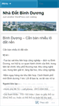 Mobile Screenshot of nhadatbinhduong.wordpress.com