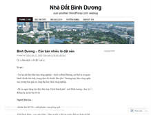 Tablet Screenshot of nhadatbinhduong.wordpress.com