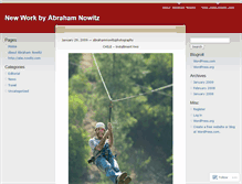 Tablet Screenshot of abrahamnowitzphotography.wordpress.com