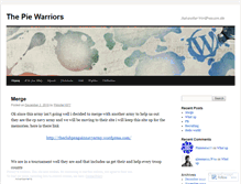 Tablet Screenshot of piewarriors.wordpress.com