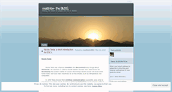 Desktop Screenshot of mattintw886.wordpress.com