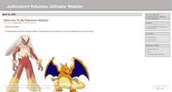 Desktop Screenshot of justinslem4pokemon.wordpress.com