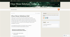 Desktop Screenshot of clearstonesolutions.wordpress.com