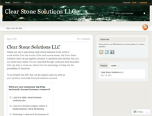 Tablet Screenshot of clearstonesolutions.wordpress.com