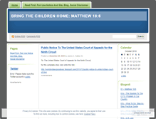 Tablet Screenshot of bringthechildrenhome.wordpress.com