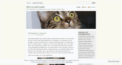 Desktop Screenshot of itsacatslife2012.wordpress.com