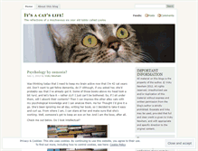 Tablet Screenshot of itsacatslife2012.wordpress.com