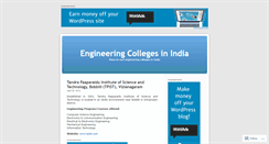 Desktop Screenshot of engineeringcollege.wordpress.com