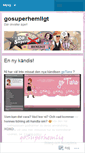 Mobile Screenshot of gosuperhemligt.wordpress.com