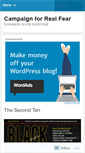 Mobile Screenshot of campaignforrealfear.wordpress.com