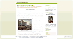 Desktop Screenshot of credidimus.wordpress.com