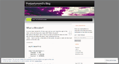Desktop Screenshot of postpartumom5.wordpress.com