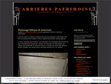 Tablet Screenshot of carrierespatrimoine.wordpress.com