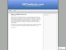 Tablet Screenshot of dbthemovie.wordpress.com