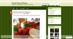 Desktop Screenshot of foodtourofiowa.wordpress.com