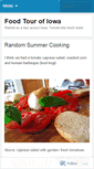 Mobile Screenshot of foodtourofiowa.wordpress.com