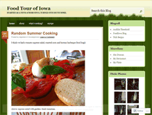 Tablet Screenshot of foodtourofiowa.wordpress.com