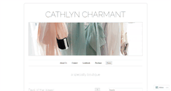 Desktop Screenshot of cathlyncharmant.wordpress.com