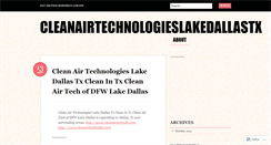 Desktop Screenshot of cleanairtechnologieslakedallastx.wordpress.com