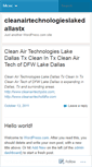 Mobile Screenshot of cleanairtechnologieslakedallastx.wordpress.com