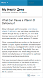 Mobile Screenshot of myhealthzone.wordpress.com