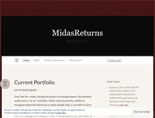 Tablet Screenshot of midasreturns.wordpress.com